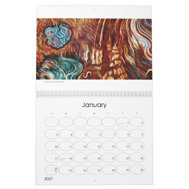 Kunst von Kalender Erics Wayne 2015 (Jan 2027)