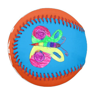 Kunst von Kindern der Schmetterlinge Baseball