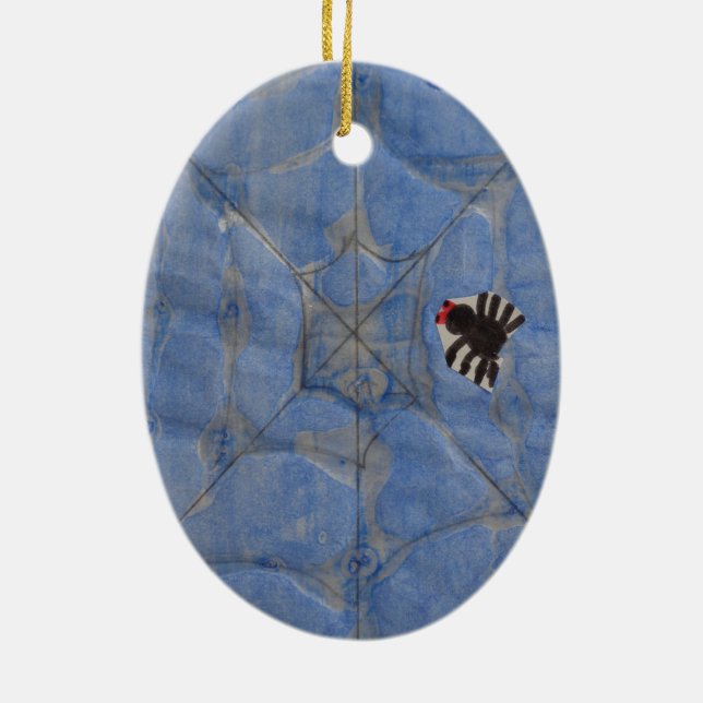 Kunst von Kindern, Spiegeln mit Spinnennetz, zeich Keramik Ornament (Hinten)
