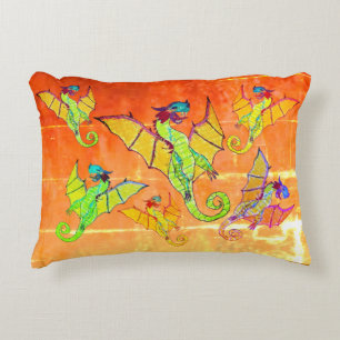 Kunst von Micheal Dragons Accent Pillow 16" x 12" Dekokissen