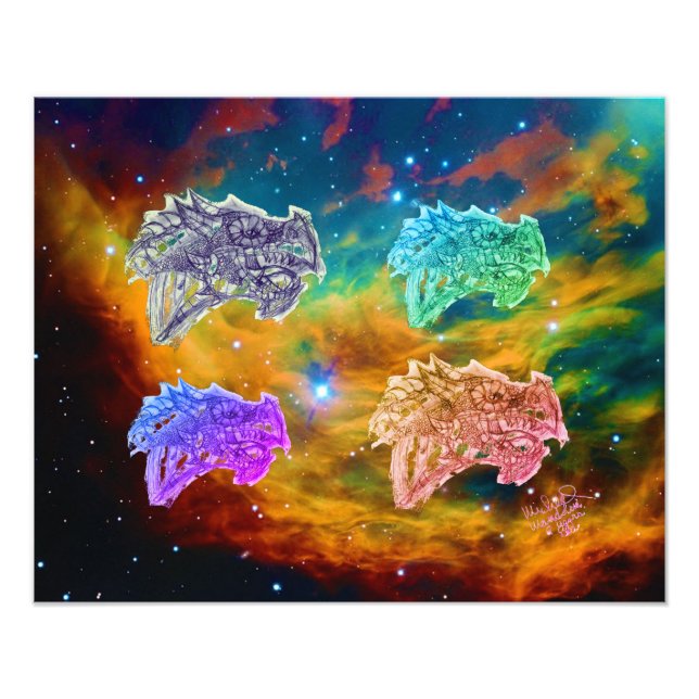 Kunst von Micheal Dragons Wall Art Foto (Vorne)