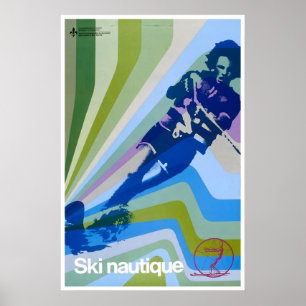 Kunst Wasserski Retro Poster Druck Vintage Zuhause