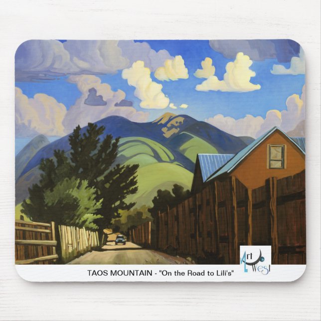 Kunst West-MOUSEPAD - Taos Berg Mousepad (Vorne)