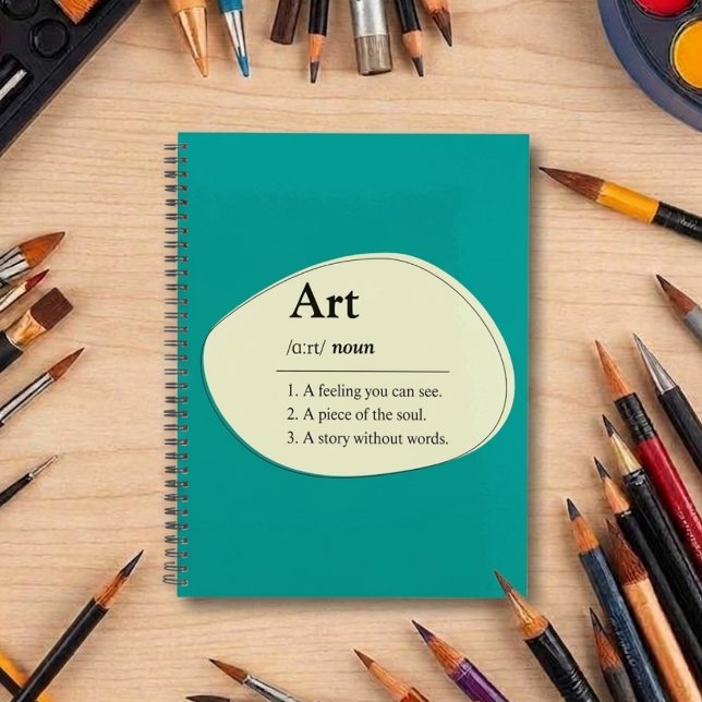 Kunst Wörterbuch Stil Planer Notizbuch (Fully customizable notebook planner for art lovers)