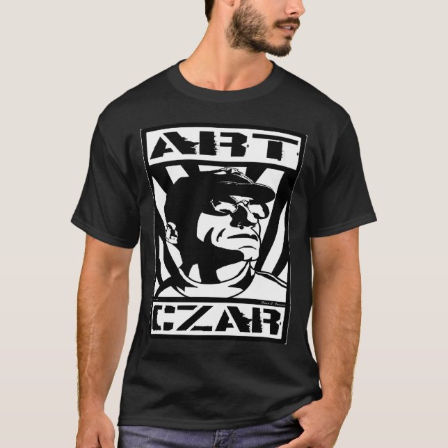 Kunst-Zar - DA bemannen Sie - BW T-Shirt (Vorderseite)