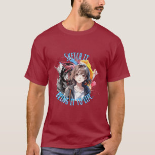 Kunst Zeichnend : Sketch es, bringe es zum Leben T-Shirt
