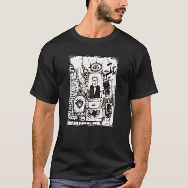 Kunst-Zeitschriften-Seiten-T-Shirt: Der Augenarzt T-Shirt (Vorderseite)