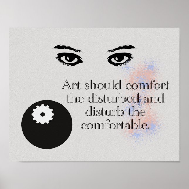 Kunst - Zitat über Kunst - Art Print Poster (Vorne)