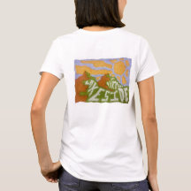 Kunstabteilung am Lakeside - T - Shirt der Frauen