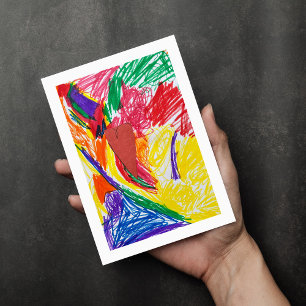 Kunstaudruck für kundenspezifische Kinder Karte