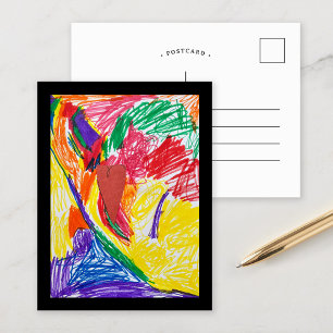 Kunstaudruck für kundenspezifische Kinder Postkarte