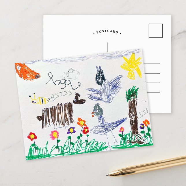 Kunstaudruckpostkarte für benutzerdefinierte Kinde Postkarte (Von Creator hochgeladen)