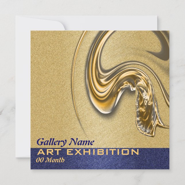 Kunstausstellung CUSTOMIZE Einladung (Vorderseite)