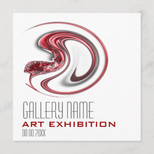 Kunstausstellunggalerie-Ausstellungsöffnung Einladung