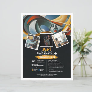 Kunstausstellungs-Event-Flyer-Vorlage