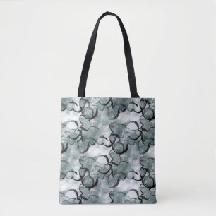 Kunstavantgarde grau, schwarze Handfarbe Tasche