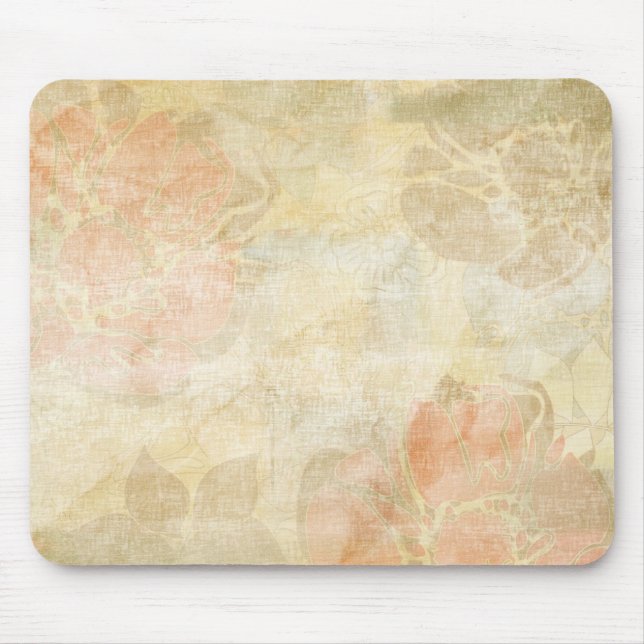 KunstblumenSchmutz-Hintergrundmuster Mousepad (Vorne)