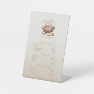 Kunstbrotkorb Sockelschild
