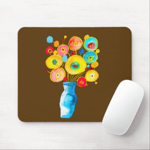 Kunstdarstellung von Funky Blume Mousepad