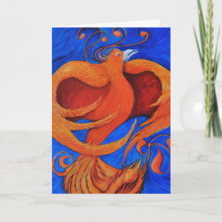 Kunstdesignkarten begrüßen Phoenix Karte