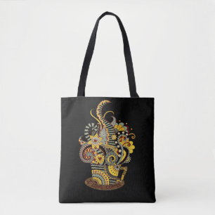 Kunstdoodle-zeichnend Kunst Tasche