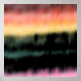 Kunstdruck, digitale Gefärbte Krawatte Poster