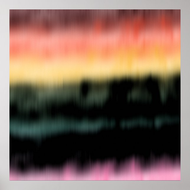 Kunstdruck, digitale Gefärbte Krawatte Poster (Vorne)
