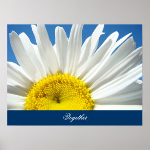 Kunstdrucke Inspiration White Daisy Blume Poster
