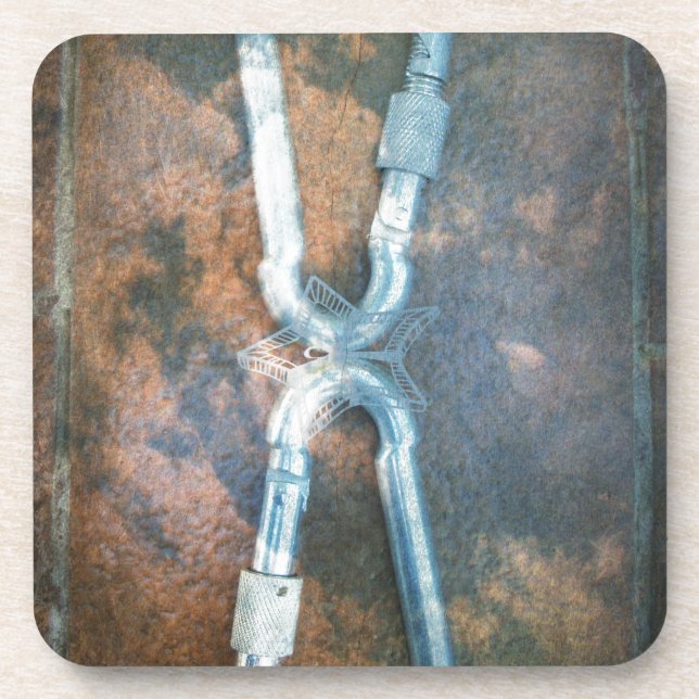 Kunstdrucke von verbundenen Carabiners Getränkeuntersetzer (Vorderseite)