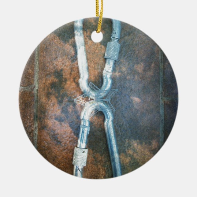 Kunstdrucke von verbundenen Carabiners Keramikornament (Vorne)
