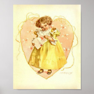 Kunstdrucken von Maud Humphrey A Valentine's Card Poster