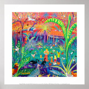 Kunstdruckerei: Happy Bird Day im Zoo Poster