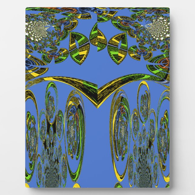 Kunstdruckerei mit Golden Abstract Design Fotoplatte (Vorderseite)