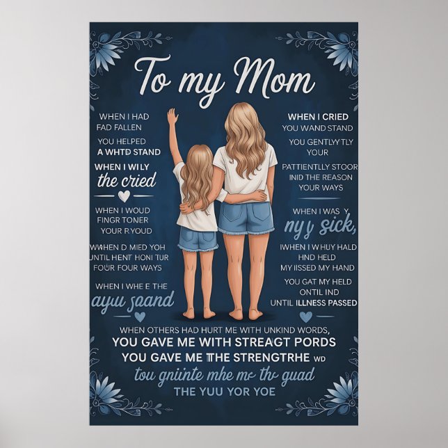 Kunstdruckerei mit Mutter-Tochter-Anleihe - Linsen Poster (Vorne)