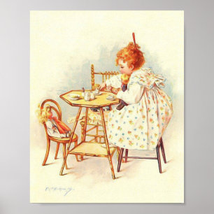 Kunstdruckerei von Maud Humphrey Tea Party Poster