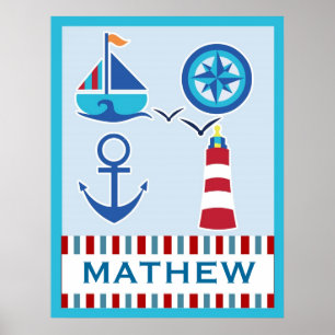 Kunstdruckkunst Personalisierter Name Poster