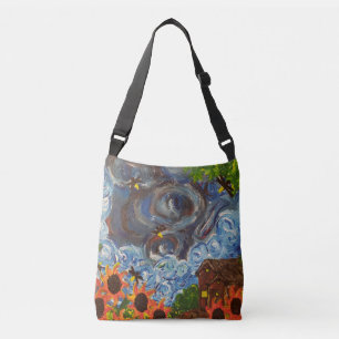 Kunstdrucktasche "Imaginiert als Van Gogh" Tragetaschen Mit Langen Trägern