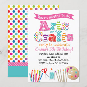 Künste u. Handwerks-Party Einladung