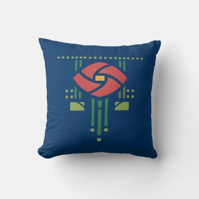 Künste und Handwerk Rose irgendwelche Kissen (Vorderseite)