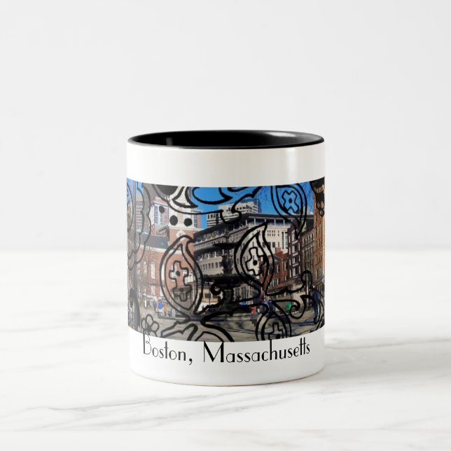 Künste und Handwerks-Boston-Tasse Zweifarbige Tasse (Mittel)