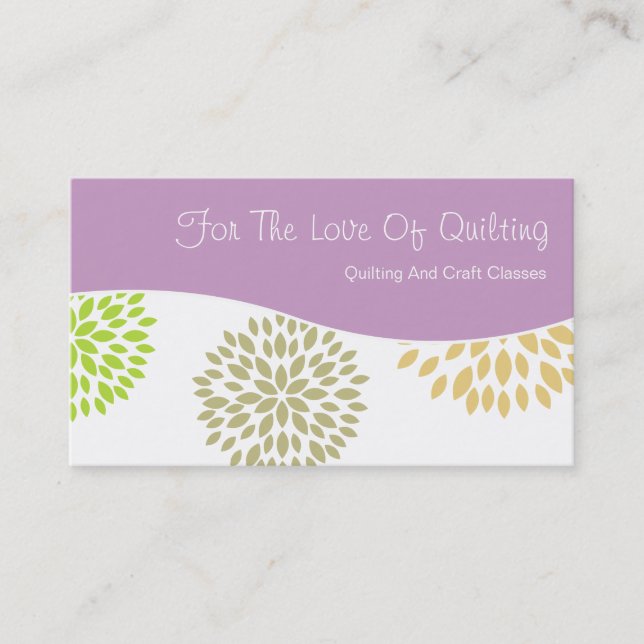 Künste und Handwerks-Visitenkarten Visitenkarte (Vorderseite)