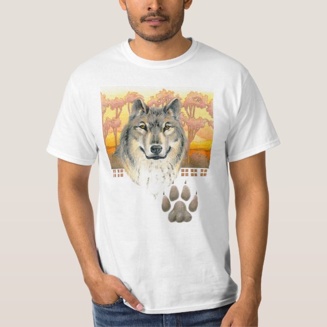 Künste und Handwerks-Wolf T-Shirt (Vorderseite)