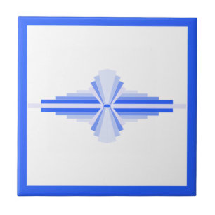 Kunstelemente aus Deko in Blau Fliese