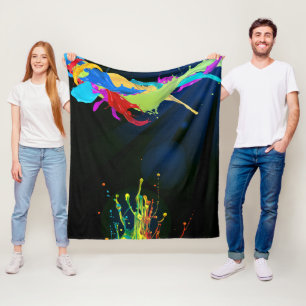 Kunstfarbenprägung Fleece Blanket
