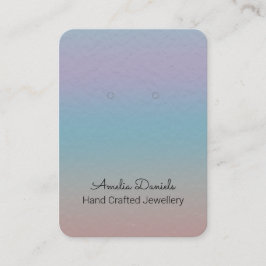 Kunstfoileffekt Pastel Ombre Ohrenanzeige Visitenkarte