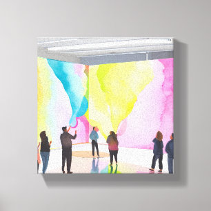 Kunstgalerie   Moderne zeitgenössische Aquarellmal Leinwanddruck