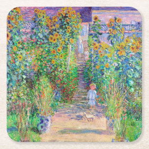 Kunstgarten, Monet Rechteckiger Pappuntersetzer