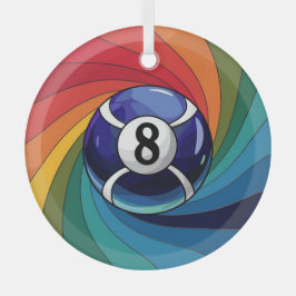 Kunstgefestigte Glaskunst, 8-polige Glaskugel Ornament Aus Glas