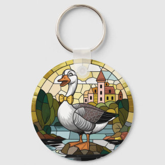 Kunstgefestigte Glaskunst, Albernes Gänsehaut Schlüsselanhänger