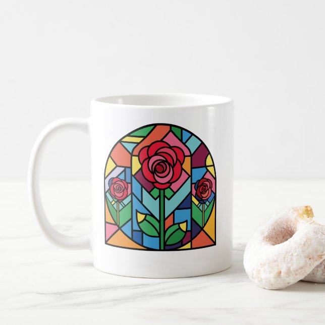 Kunstgefestigte Glaskunst Kaffeetasse (Mit Donut)